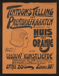 750019 Affiche van de tentoonstelling van prentbriefkaarten van het Koninklijk Huis uit de collectie van Joh.A. Moesman ...